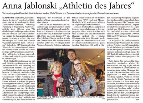 Athletin des Jahres