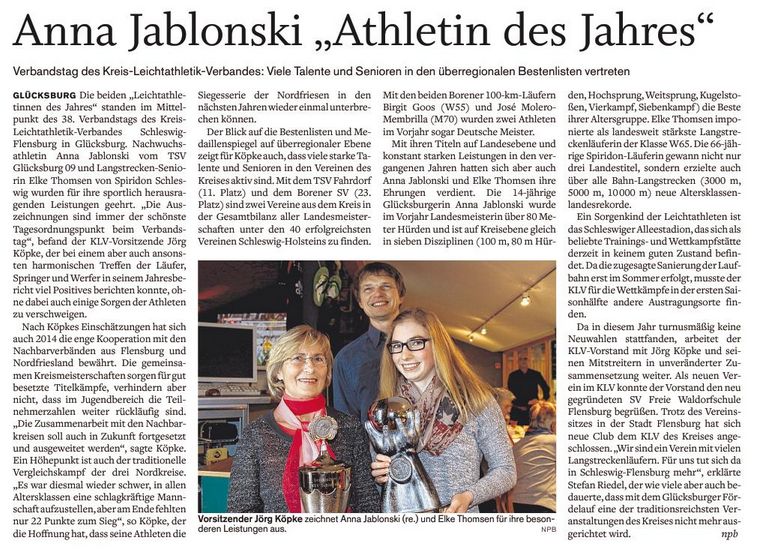 Athletin des Jahres